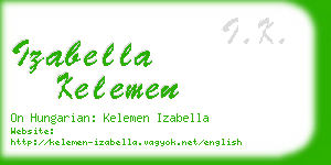 izabella kelemen business card